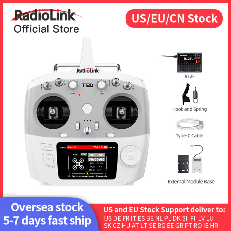 Drone Gimbal Controller - Radiolink T12D ELRS Trasmettitore 12 Canali,