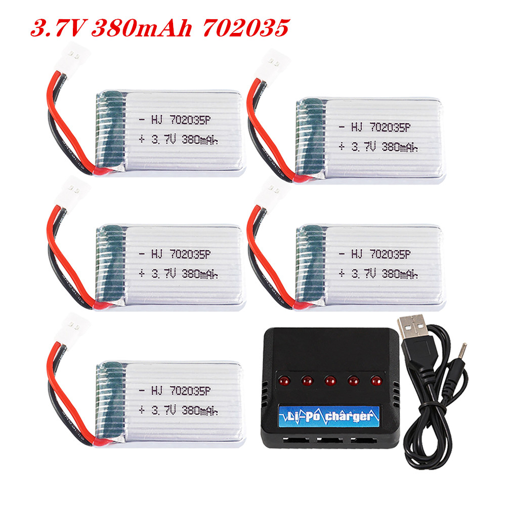 Drone Gimbal 2 Axis - Batteria ricaricabile 3.7V 380mah 702035 Lipo
