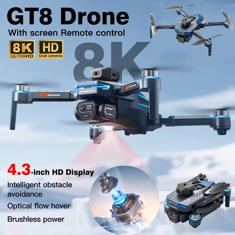 Drone Gimbal 3 Axis - Drone ANATEL Omologato, NOVITÀ, con Doppia