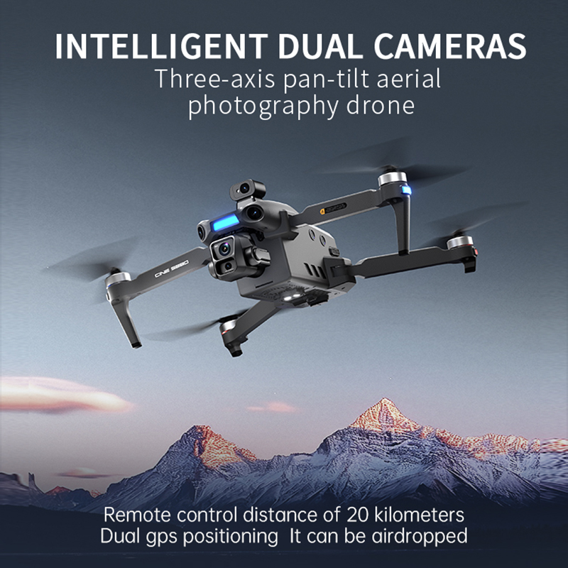 Nuovo Drone 2026 con Doppia Fo - Drone Gimbal 3 Axis recensione e prezzo