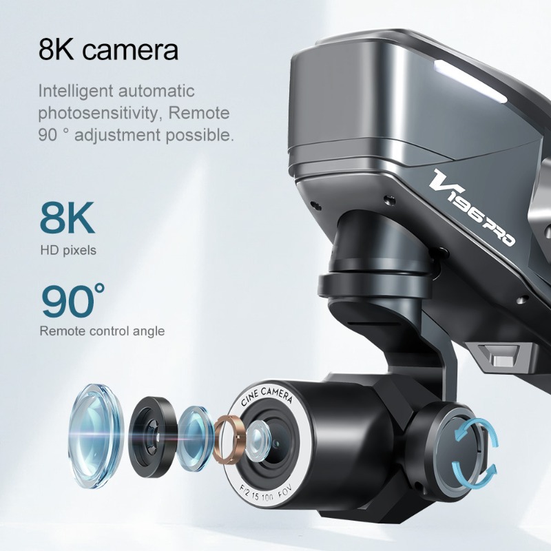 2025 V196 Evitamento automatic - Drone Gimbal 2 Axis recensione e prezzo